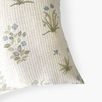 Cushion Covers Home Blue & Grey Egyptian Flora Printed Premium Satin Cushion Covers (16X16)