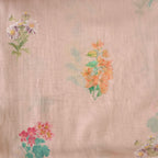 Digital Printed Mul Chanderi Fabric Fabric Blush Peach Mul Chanderi Fabric