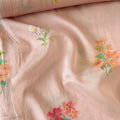 Digital Printed Mul Chanderi Fabric Fabric Blush Peach Mul Chanderi Fabric