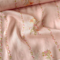 Digital Printed Mul Chanderi Fabric Fabric Bright Peach Mul Chanderi Fabric