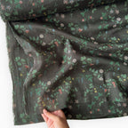 Digital Printed Mul Chanderi Fabric Fabric Charcoal Grey Mul Chanderi Fabric