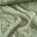 Digital Printed Mul Chanderi Fabric Fabric Dusty Green Mul Chanderi Fabric