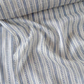 Digital Printed Mul Chanderi Fabric Fabric Natural White & Blue Mul Chanderi Fabric