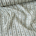 Digital Printed Mul Chanderi Fabric Fabric Natural White & Light Blue Mul Chanderi Fabric