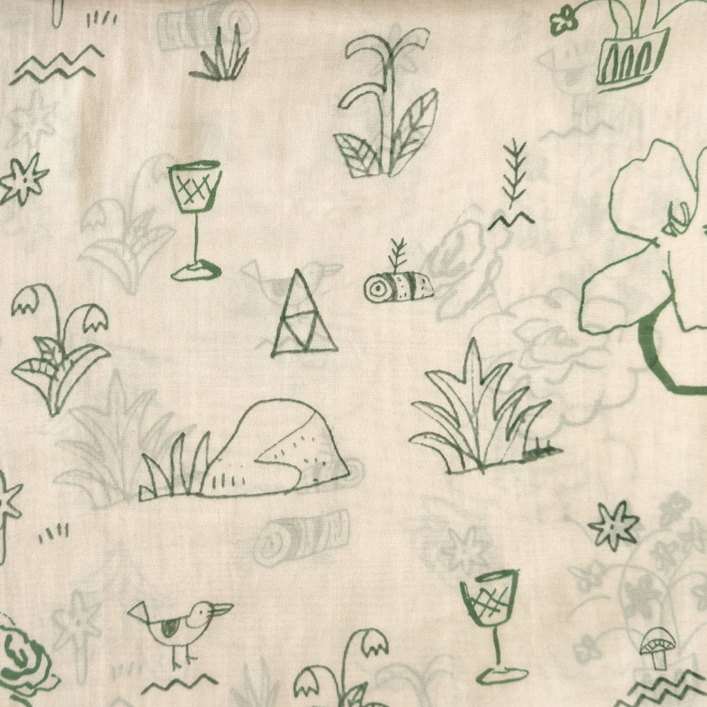 Digital Printed Mul Chanderi Fabric Fabric Pastel Peach Mul Chanderi Fabric
