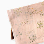 Digital Printed Suit Set Unstitched Suit Pastel Peach Everyday Botanicals Floral Printed | Pure Mul Chanderi Fabric (2.5 Meters) | and Cotton Pyjama (2.5 Meters) | Unstitched Combo Set