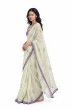 Drapes of Mul Saree Saree Dusty Violet Mul Chanderi Saree