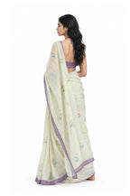 Drapes of Mul Saree Saree Dusty Violet Mul Chanderi Saree