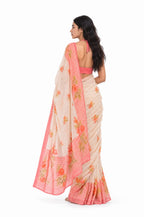Drapes of Mul Saree Saree Off-White Mul Chanderi Saree