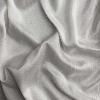 Dyeable Fabric Cut Piece (CUT PIECE) White Dyeable Pure Bemberg Raw Silk Plain Fabric (Width 45 Inches)