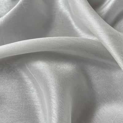 Dyeable Fabric Cut Piece (CUT PIECE) White Dyeable Pure Bemberg Russian Silk Plain Fabric (Width 44 Inches)