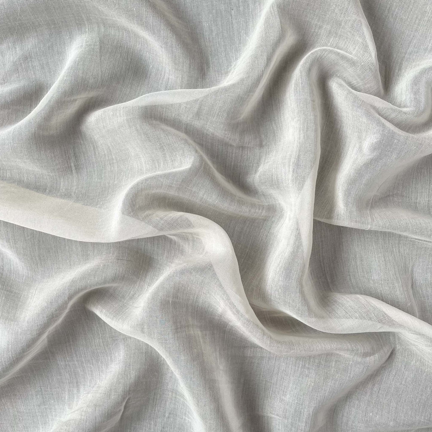 Dyeable Fabric Cut Piece (CUT PIECE) White Dyeable Pure Cotton Organza Plain Fabric (Width 45 Inches)