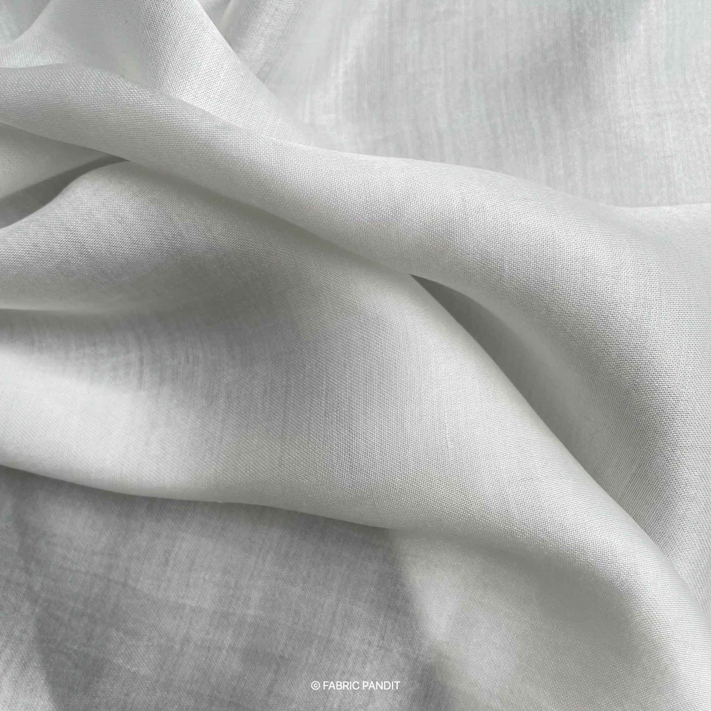 Dyeable Fabric Cut Piece (CUT PIECE) White Dyeable Pure Gaji Silk Plain Fabric (Width 44 inches)