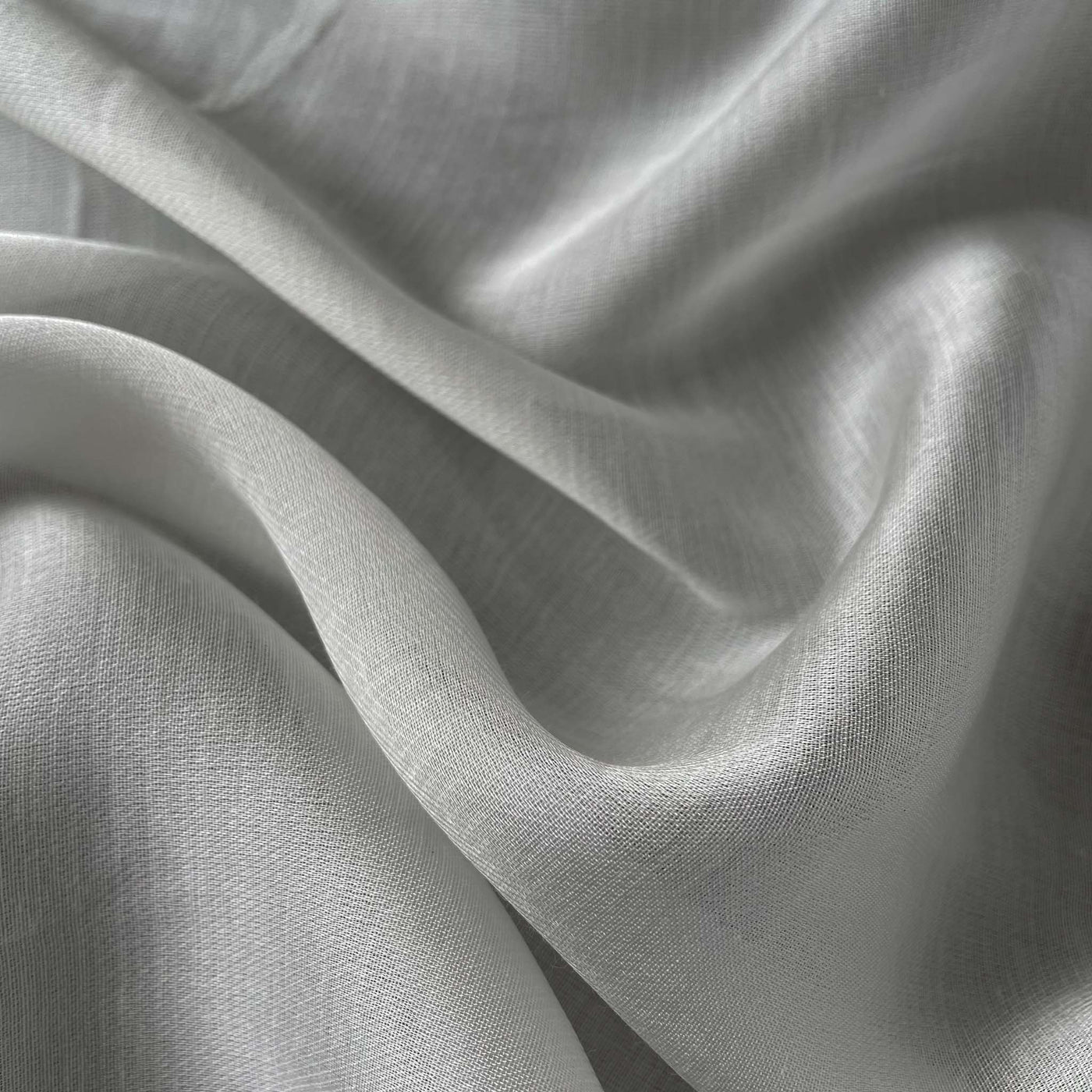 Dyeable Fabric Cut Piece (CUT PIECE) White Dyeable Pure Viscose Organza Satin Plain Fabric (Width 44 Inches)
