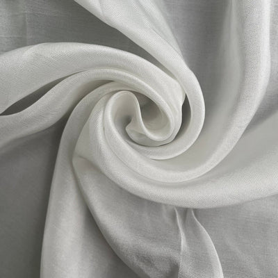 Dyeable Fabric Cut Piece (CUT PIECE) White Dyeable Pure Viscose Upada Silk Plain Fabric (Width 45 Inches)