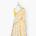Embroidered Saree Saree Off-White Mul Chanderi Saree