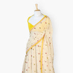 Embroidered Saree Saree Off-White Mul Chanderi Saree