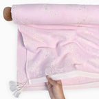 Embroidered Saree Saree Pastel Pink Mul Chanderi Saree