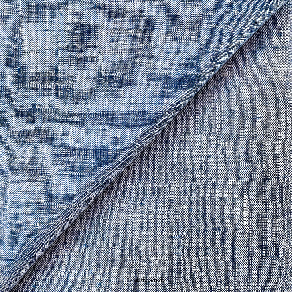 European Linen Fabric Cut Piece (CUT PIECE) Faded Violet Yarn Dyed Premium European Linen Fabric (58 Inches)