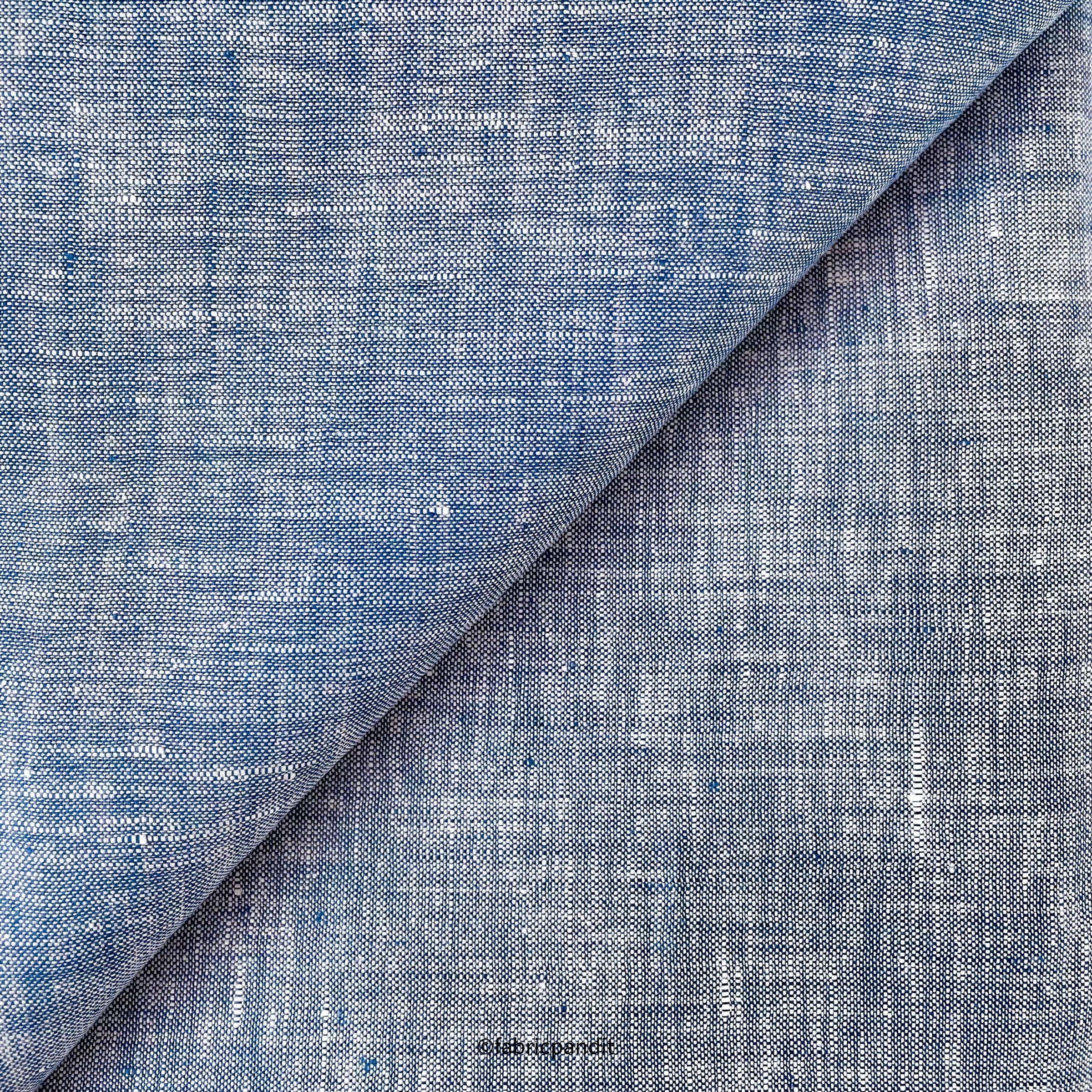 European Linen Fabric Cut Piece (CUT PIECE) Faded Violet Yarn Dyed Premium European Linen Fabric (58 Inches)