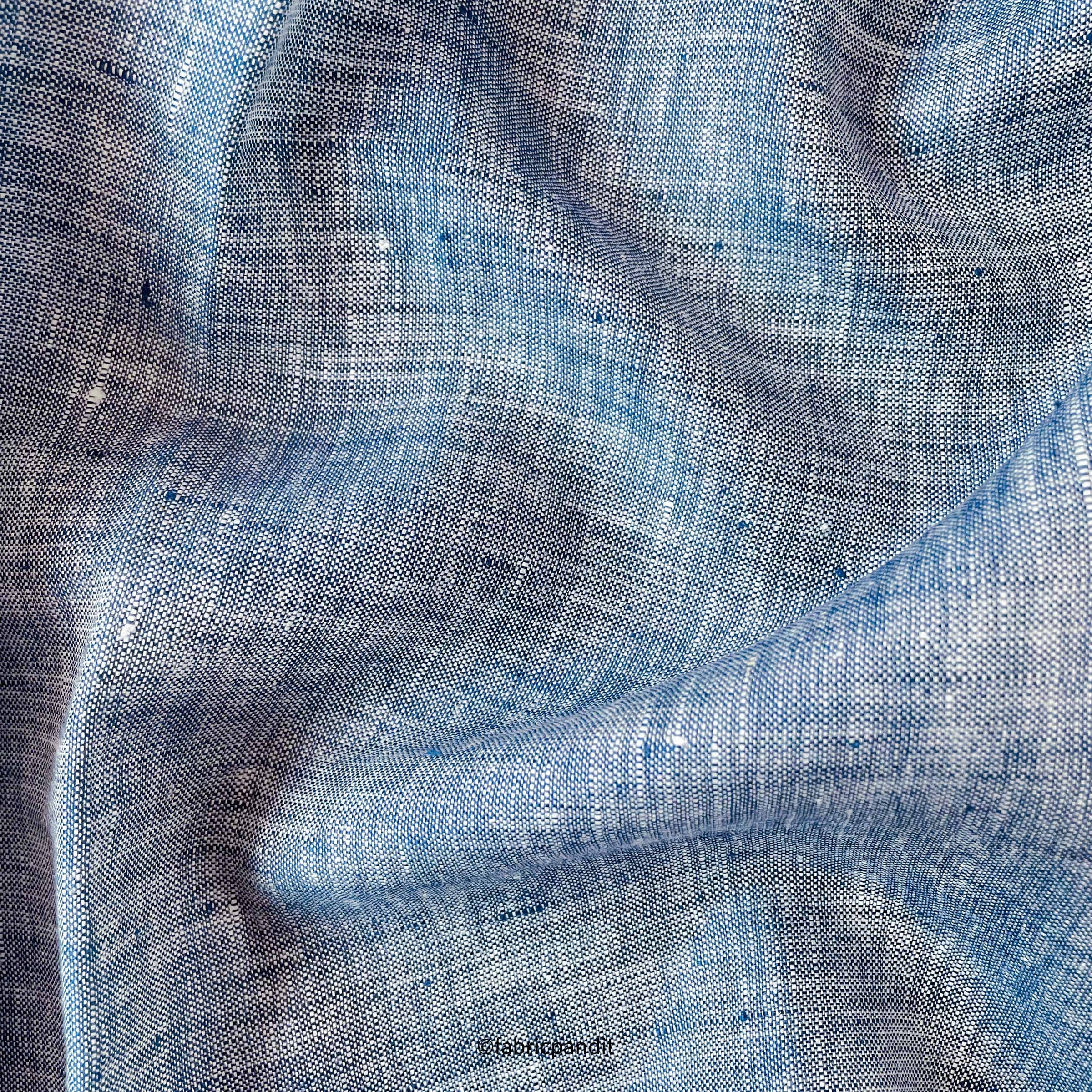 European Linen Fabric Cut Piece (CUT PIECE) Faded Violet Yarn Dyed Premium European Linen Fabric (58 Inches)