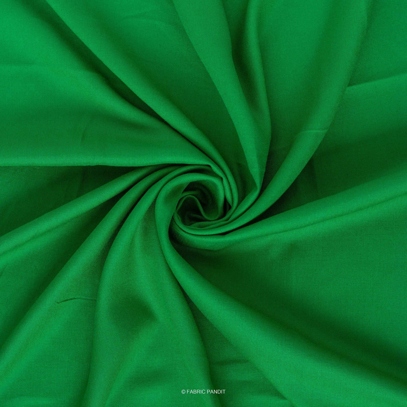 Fabric Pandit Fabric Bright Green Color Pure Rayon Fabric (42 Inches)