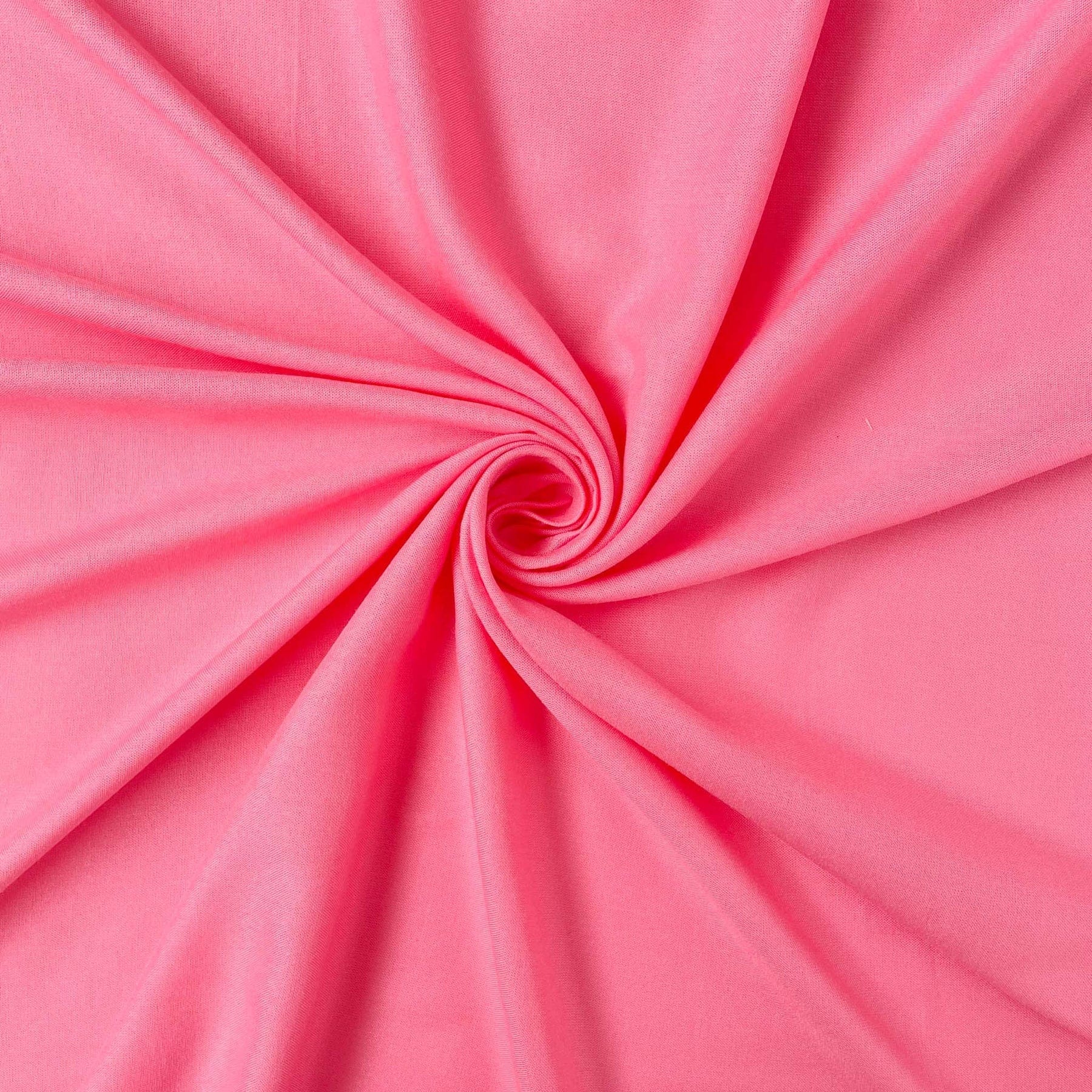 Fabric Pandit Fabric Brilliant Rose Color Pure Rayon Fabric