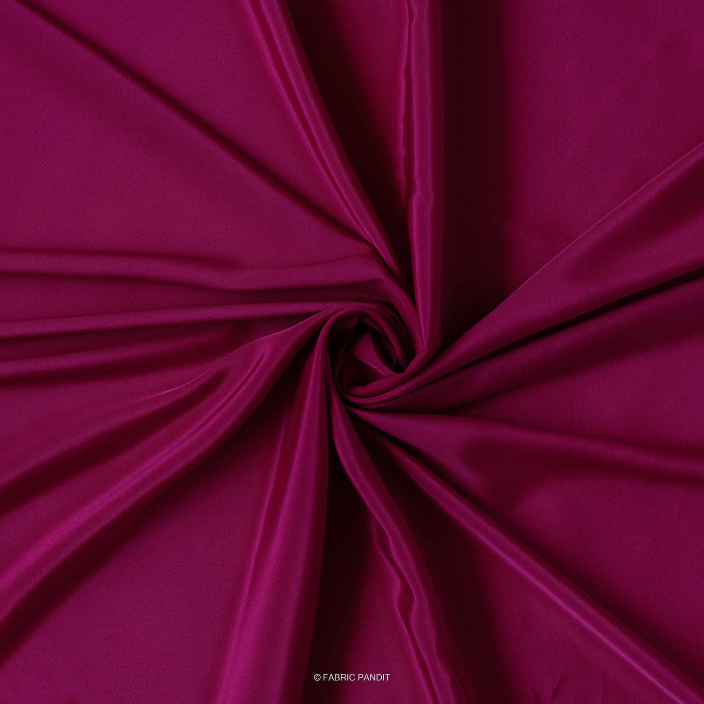 Fabric Pandit Fabric Burgundy Premium French Crepe Fabric (Width 44 Inches)