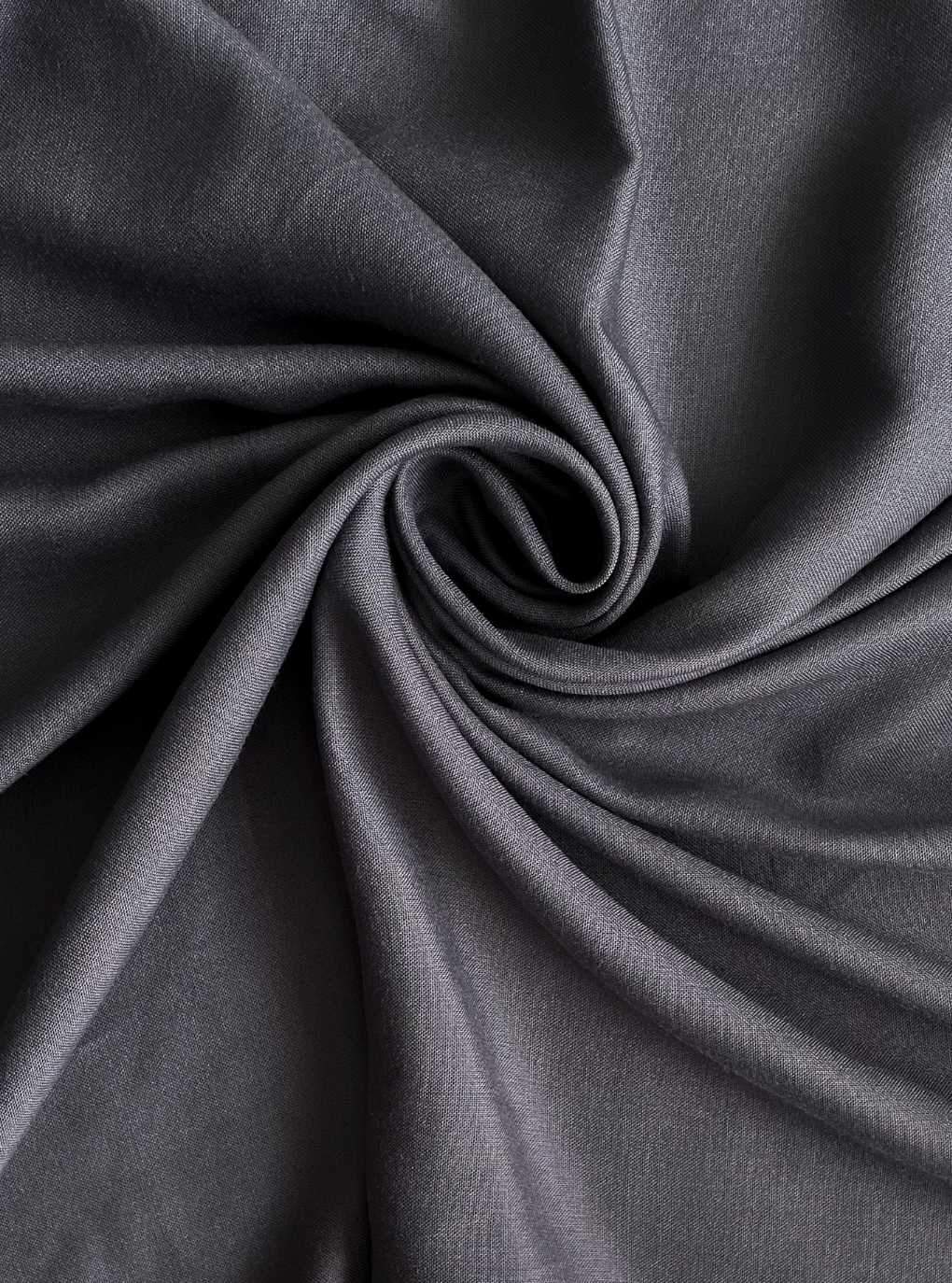 Fabric Pandit Fabric Charcoal Grey Color Pure Rayon Fabric