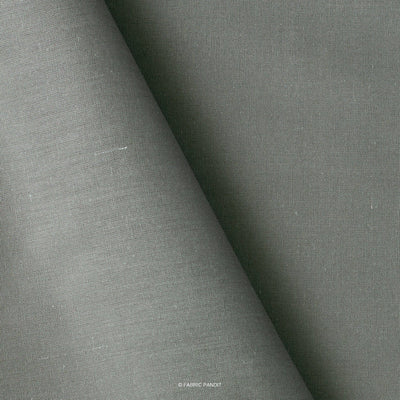Fabric Pandit Fabric Dusty Grey Color Pure Cotton Linen Fabric (Width 42 Inches)