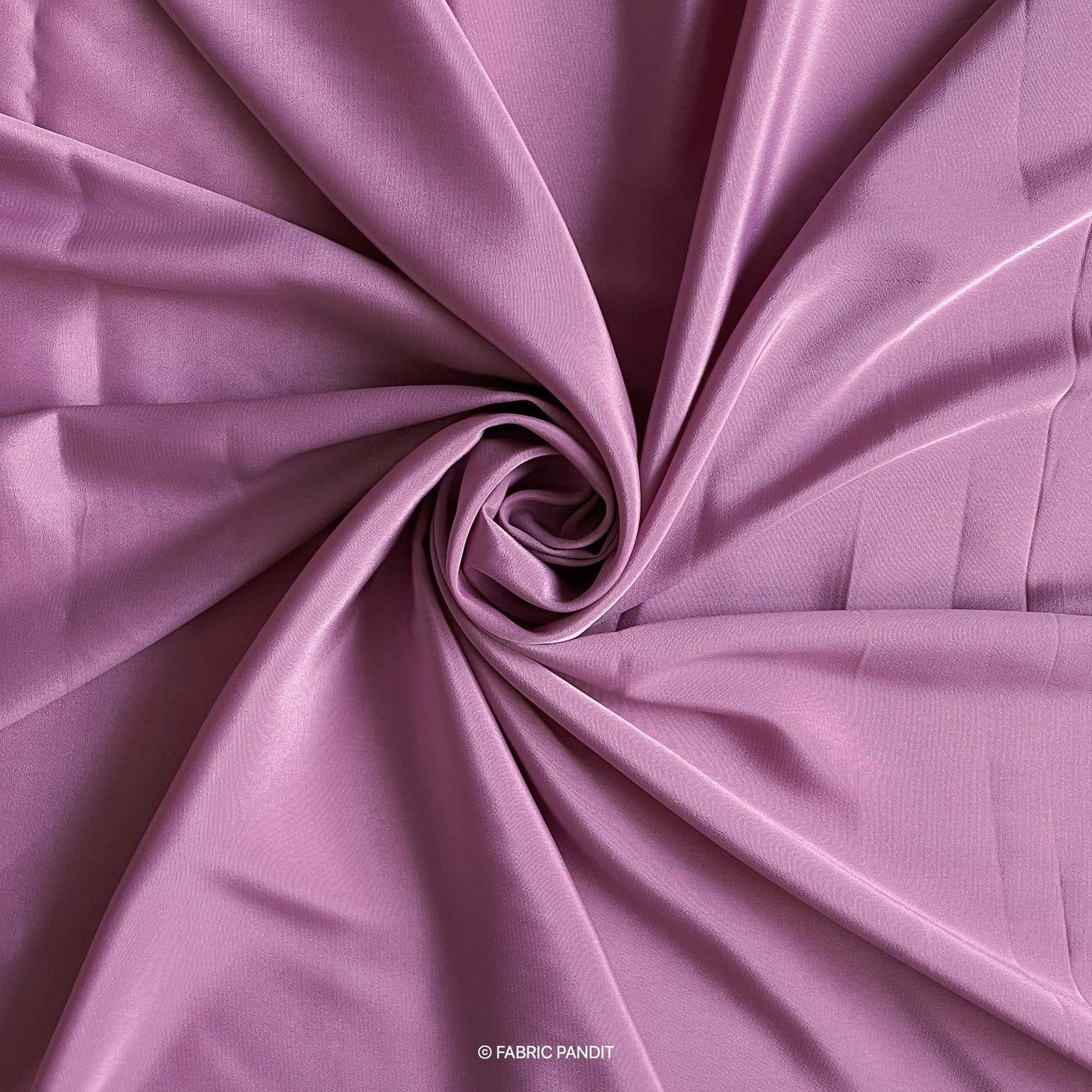 Fabric Pandit Fabric Lavender Color Premium French Crepe Fabric (Width 44 inches)