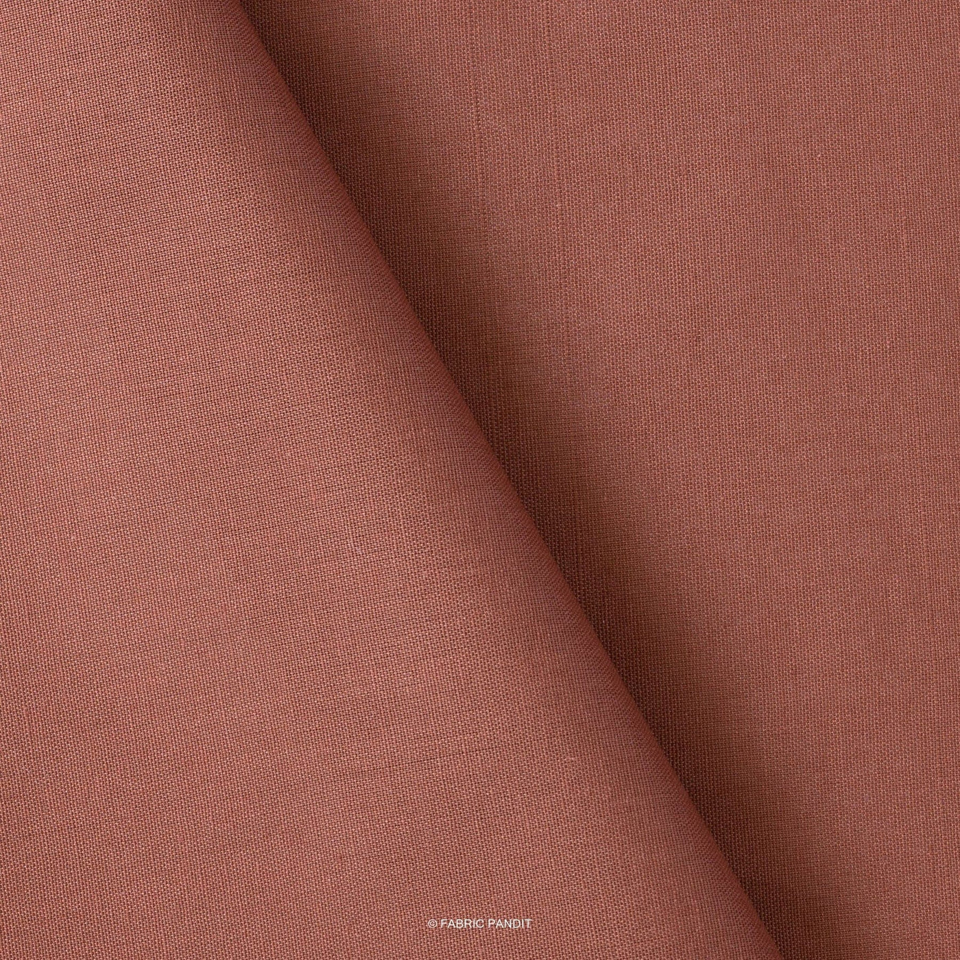 Fabric Pandit Fabric Leather Color Pure Cotton Linen Fabric (Width 42 Inches)