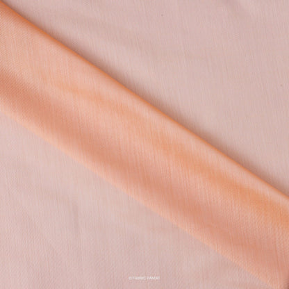 Fabric Pandit Fabric Light Peach Color Plain Chanderi Fabric (Width 43 Inches)