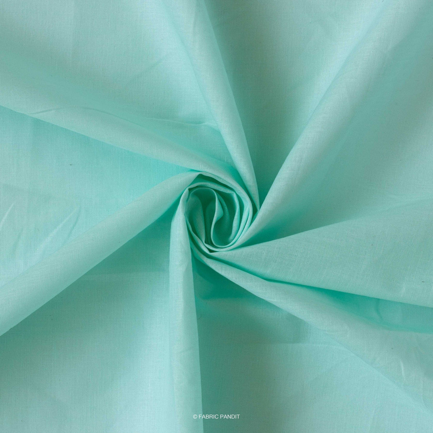 Fabric Pandit Fabric Light Sea Green Color Pure Cotton Cambric Fabric (Width 42 Inches)