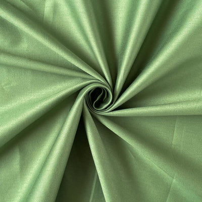 Fabric Pandit Fabric Olive Green Color Plain Cotton Satin Fabric (Width 42 Inches)