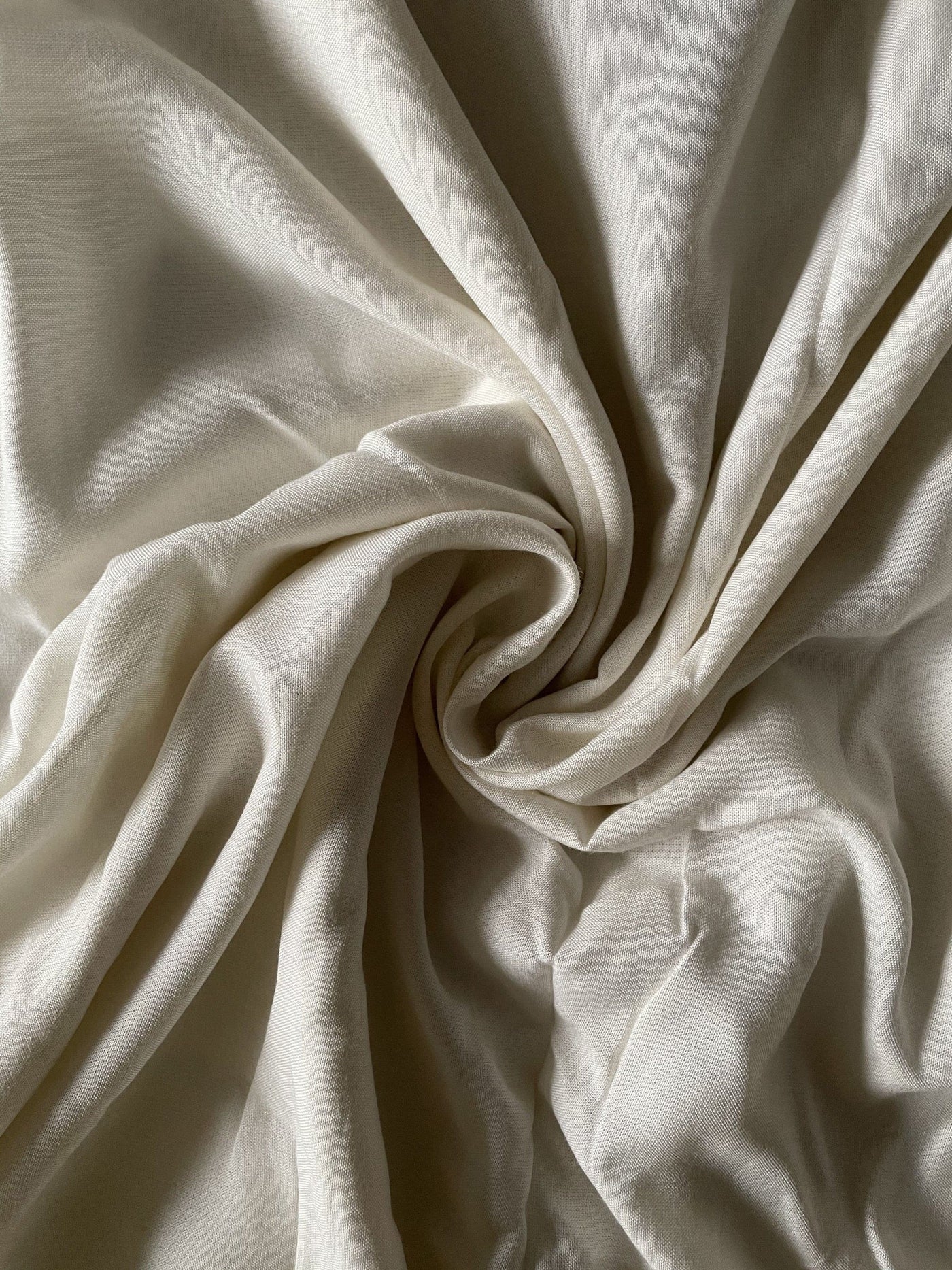 Fabric Pandit Fabric Pearl White Color Pure Rayon Fabric