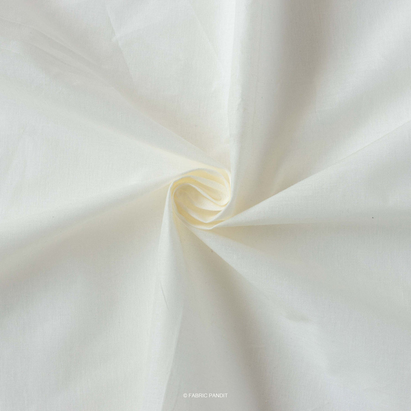 Pure White Color Pure Cotton Cambric Fabric (Width 42 Inches