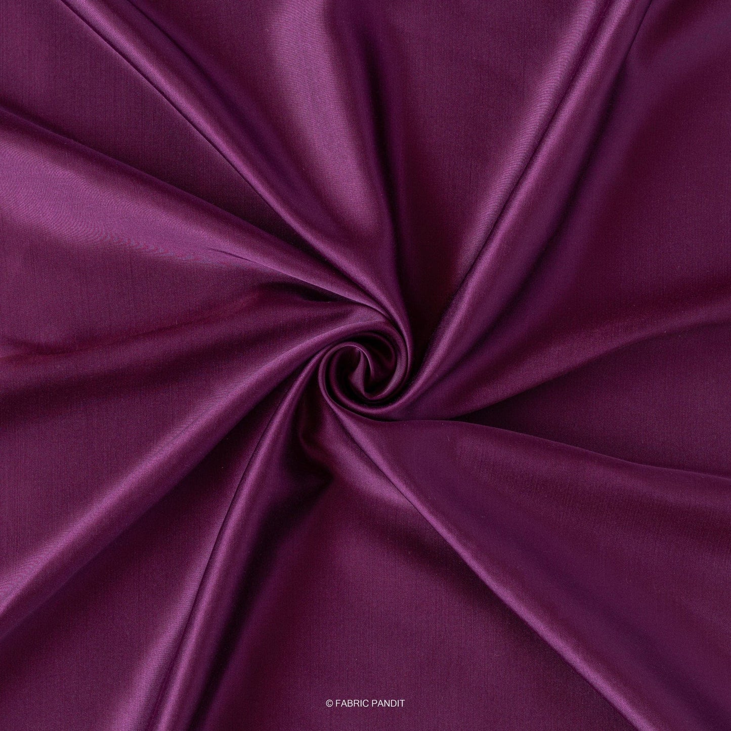 Fabric Pandit Fabric Purple Plain Modal Satin Fabric (Width 44 Inches)