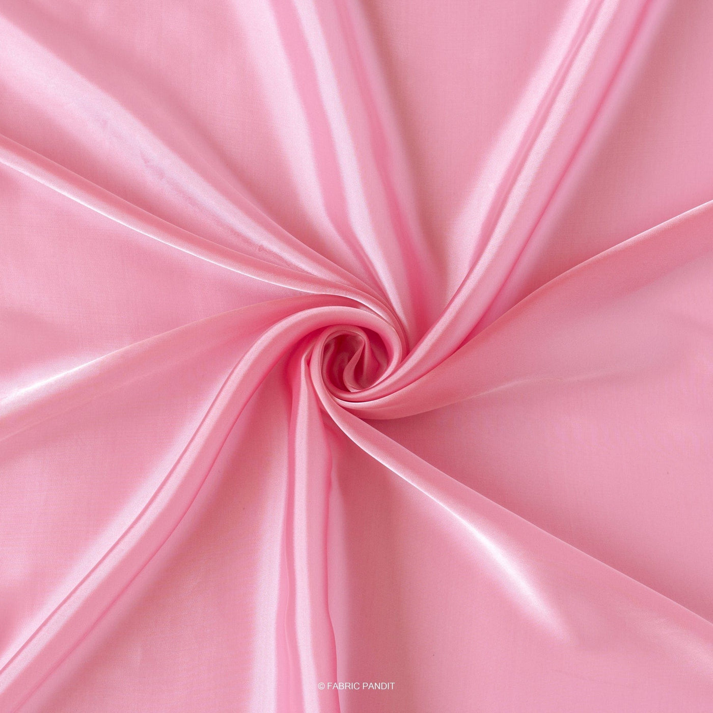 Fabric Pandit Fabric Rouge Pink Plain Premium Organza Fabric (Width 44 Inches)