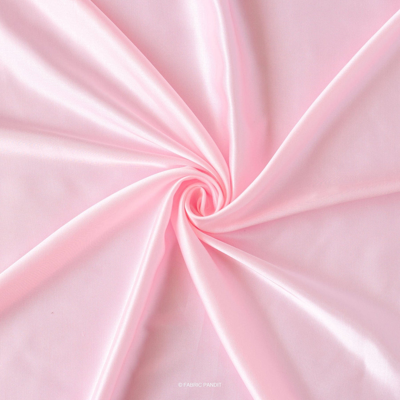 Fabric Pandit Fabric Sweet Pink Plain Modal Satin Fabric (Width 44 Inches)
