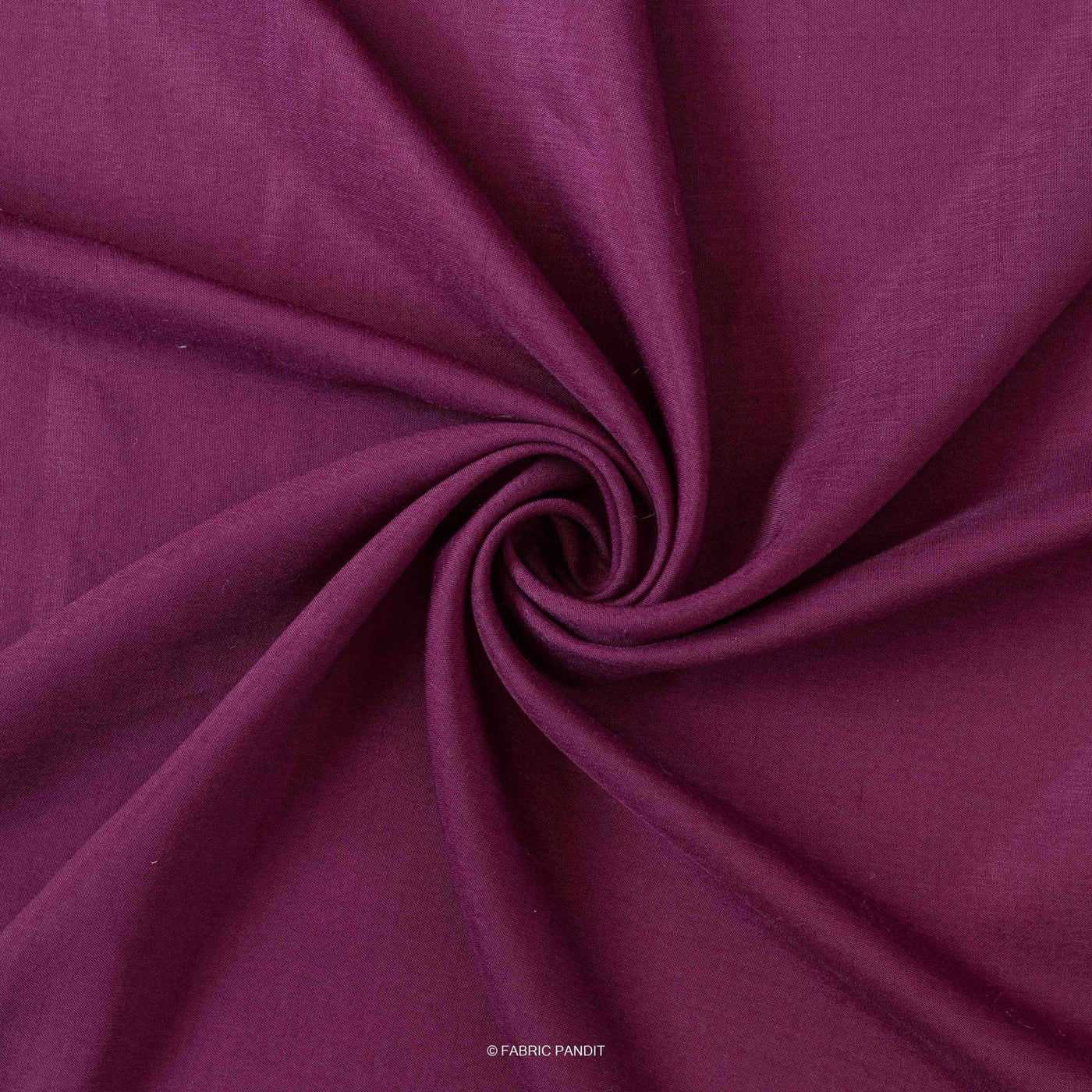 Fabric Pandit Fabric Violet Wine Plain Soft Poly Muslin Fabric (Width 44 Inches)