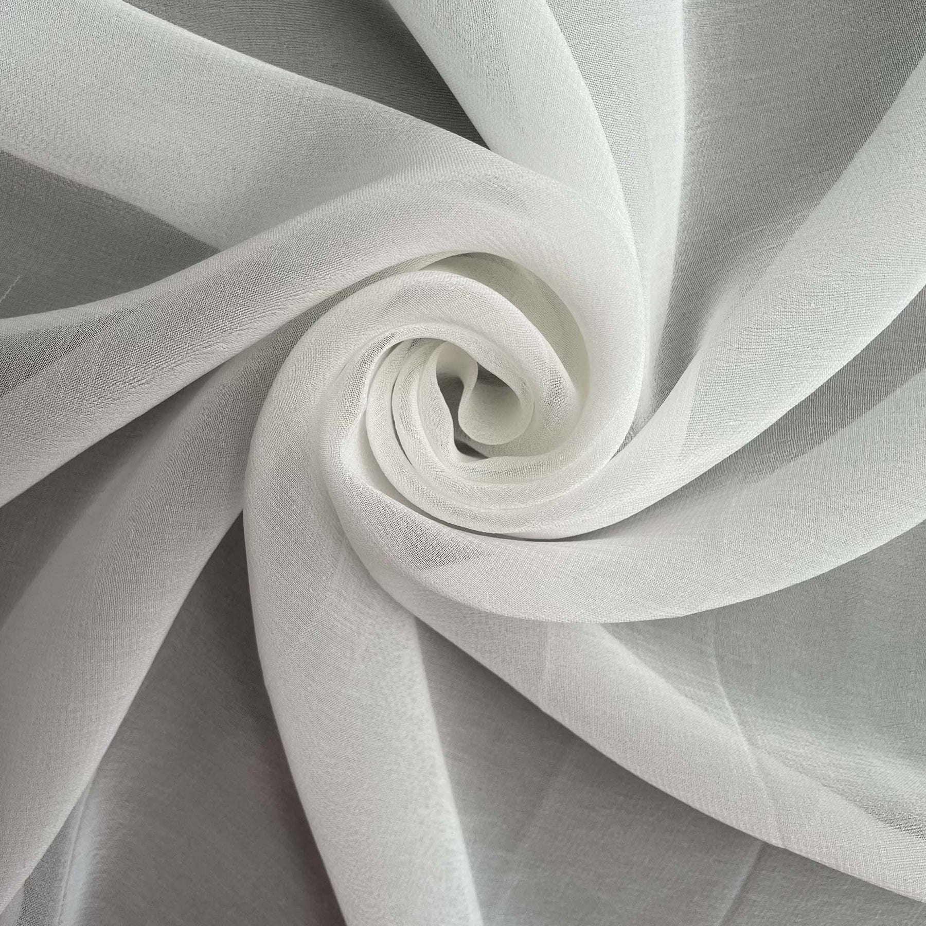 Fabric Pandit Fabric White Dyeable Pure 50*50 Viscose Georgette Plain Fabric (Width 44 inches, 45 Gms)