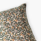 Hand Block Printed Cushion Covers Home Beige & Green Cushion Covers