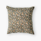 Hand Block Printed Cushion Covers Home Beige & Green Cushion Covers