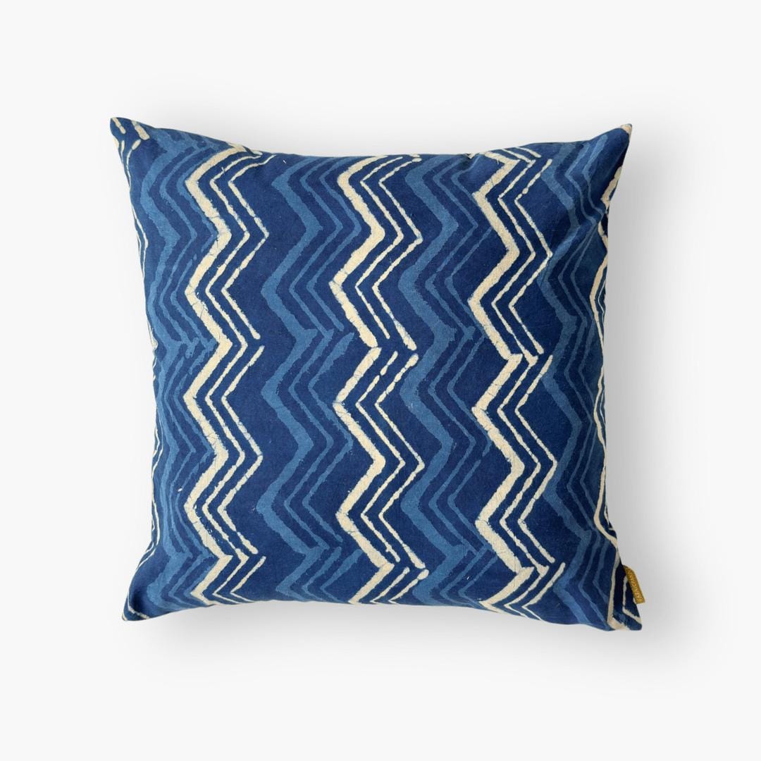 Hand Block Printed Cushion Covers Home Indigo Cushion Covers