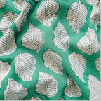 Hand Block Printed Kurta Set Kurta Set Turquoise & White Cotton Kurta Set