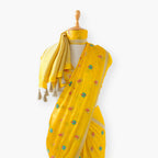 Heirlooms of Silk Saree Saree Bright Yellow Satin Saree