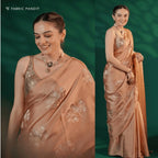 Heirlooms of Silk Saree Saree Light Brown Satin Saree