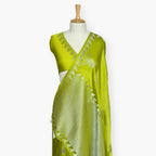 Heirlooms of Silk Saree Saree Lime Green Satin Saree