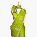 Heirlooms of Silk Saree Saree Lime Green Satin Saree